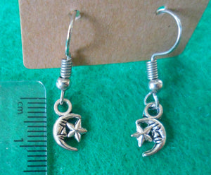 Moon and Star Earrings - Tully Crafts