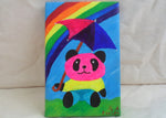 Load image into Gallery viewer, Pan Panda, under Bi Umbrella, under The Rainbow by S.A.Flaim - Tully Crafts
