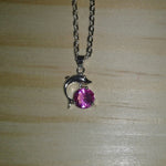 Load image into Gallery viewer, Pink Dolphin Necklace - Tully Crafts
