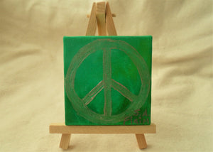 Peace Mini Easel Art by S.A.Flaim - Tully Crafts