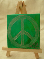 Load image into Gallery viewer, Peace Mini Easel Art by S.A.Flaim - Tully Crafts
