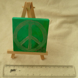 Peace Mini Easel Art by S.A.Flaim - Tully Crafts