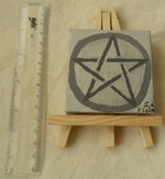 Load image into Gallery viewer, Pentacle Mini Easel Art by S.A.Flaim - Tully Crafts
