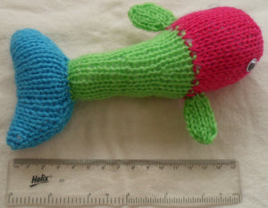 Knitted Poly-sexu-whale Mascot - Tully Crafts