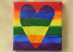 Load image into Gallery viewer, Rainbow Love Mini Canvas by S.A.Flaim - Tully Crafts
