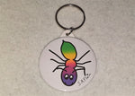 Load image into Gallery viewer, Sappho Lesbi-ant (Lesbian Ant) Keyring - Tully Crafts
