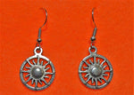 Load image into Gallery viewer, Sun in a Circle Earrings - Tully Crafts
