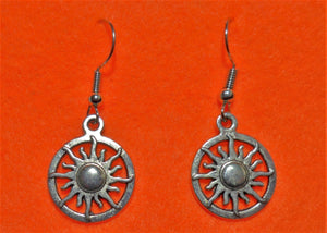 Sun in a Circle Earrings - Tully Crafts