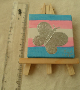 Trans Butterfly Mini Easel Art by S.A.Flaim - Tully Crafts