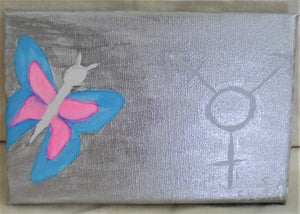 Trans Symbol with Butterfly by S.A.Flaim - Tully Crafts