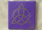 Load image into Gallery viewer, Celtic Trinity Knot Mini Canvas by S.A.Flaim - Tully Crafts
