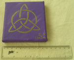 Load image into Gallery viewer, Celtic Trinity Knot Mini Canvas by S.A.Flaim - Tully Crafts
