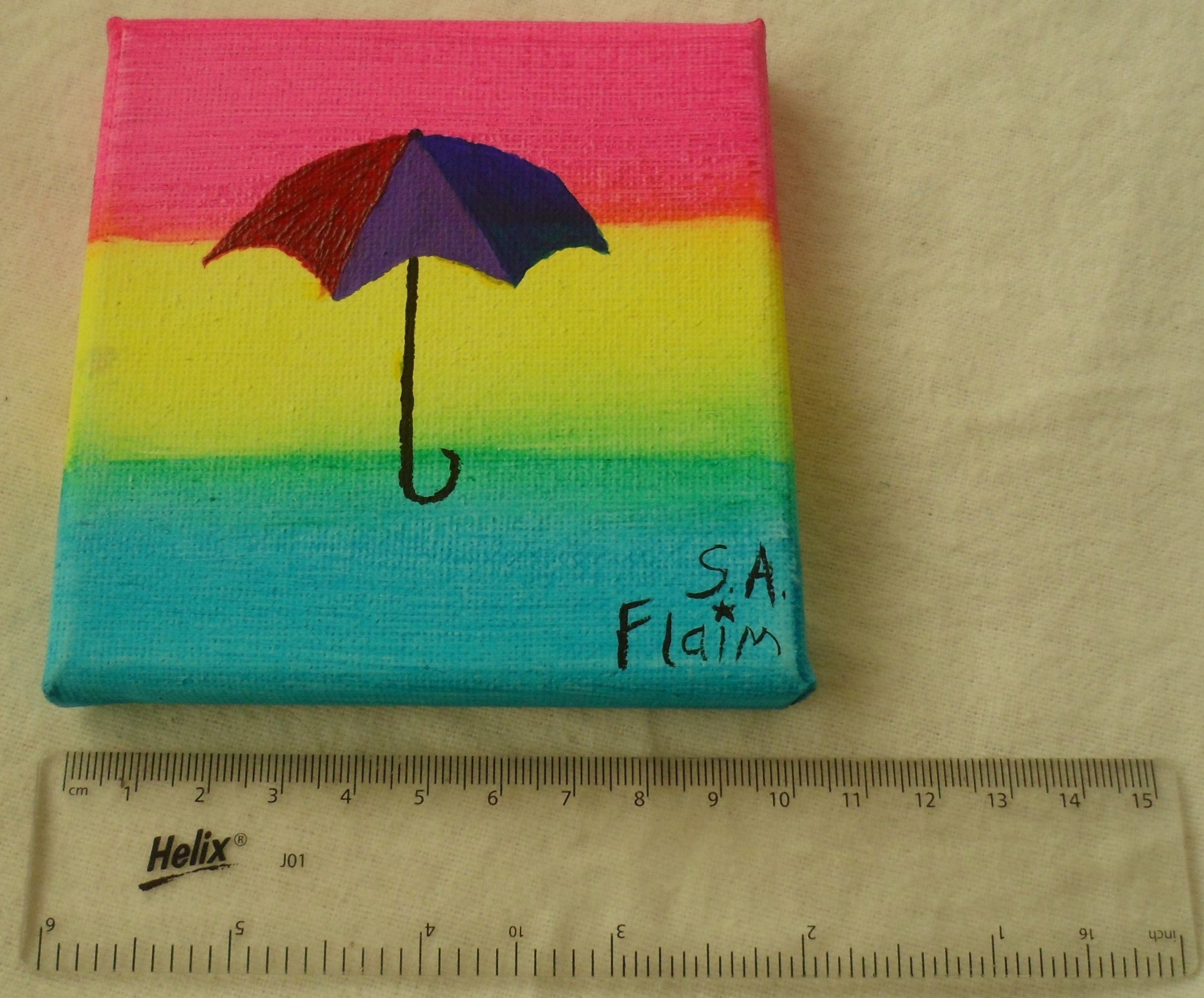 Bi Umbrella Mini Canvas by S.A.Flaim - Tully Crafts