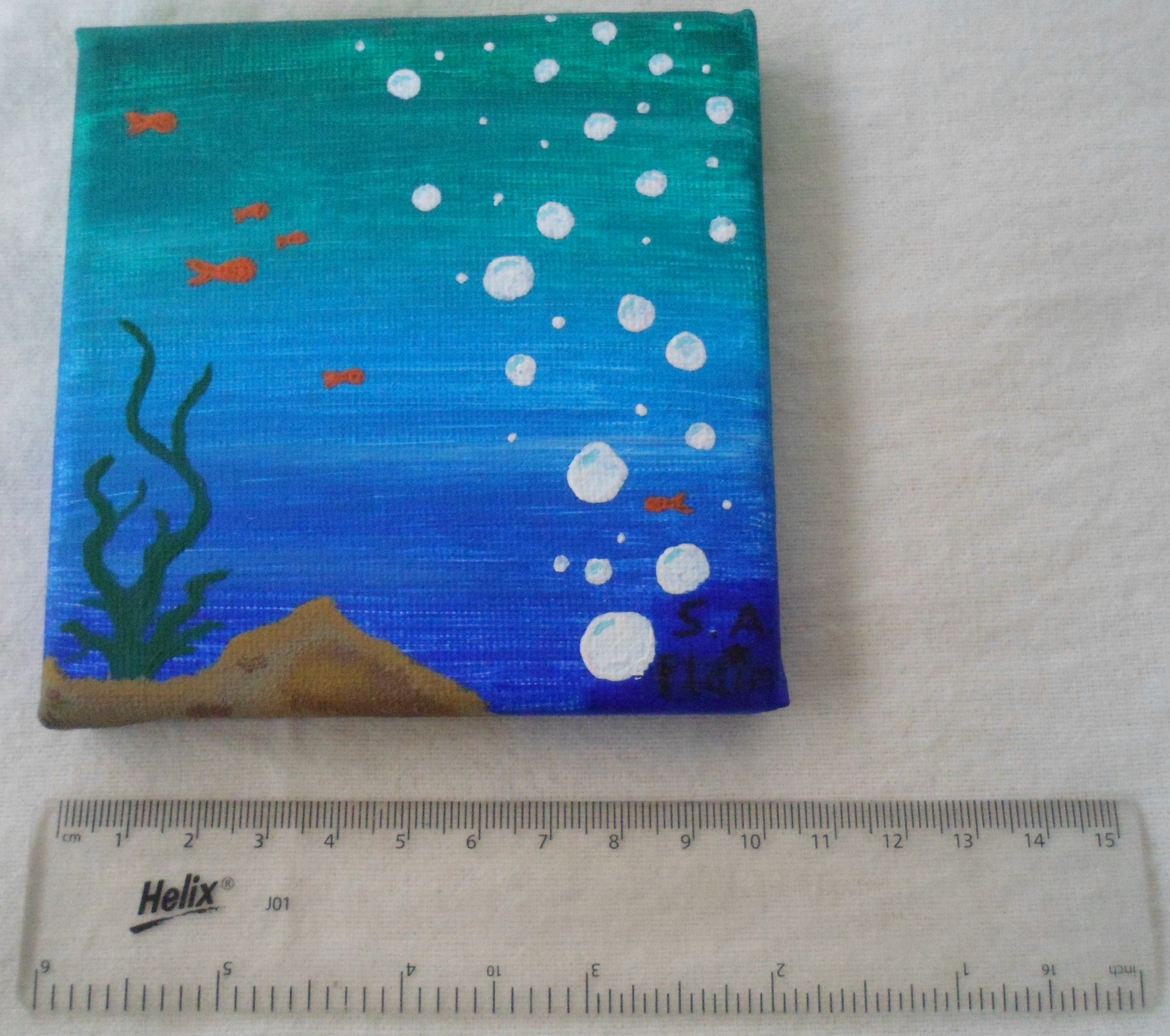Water Mini Canvas by S.A.Flaim - Tully Crafts
