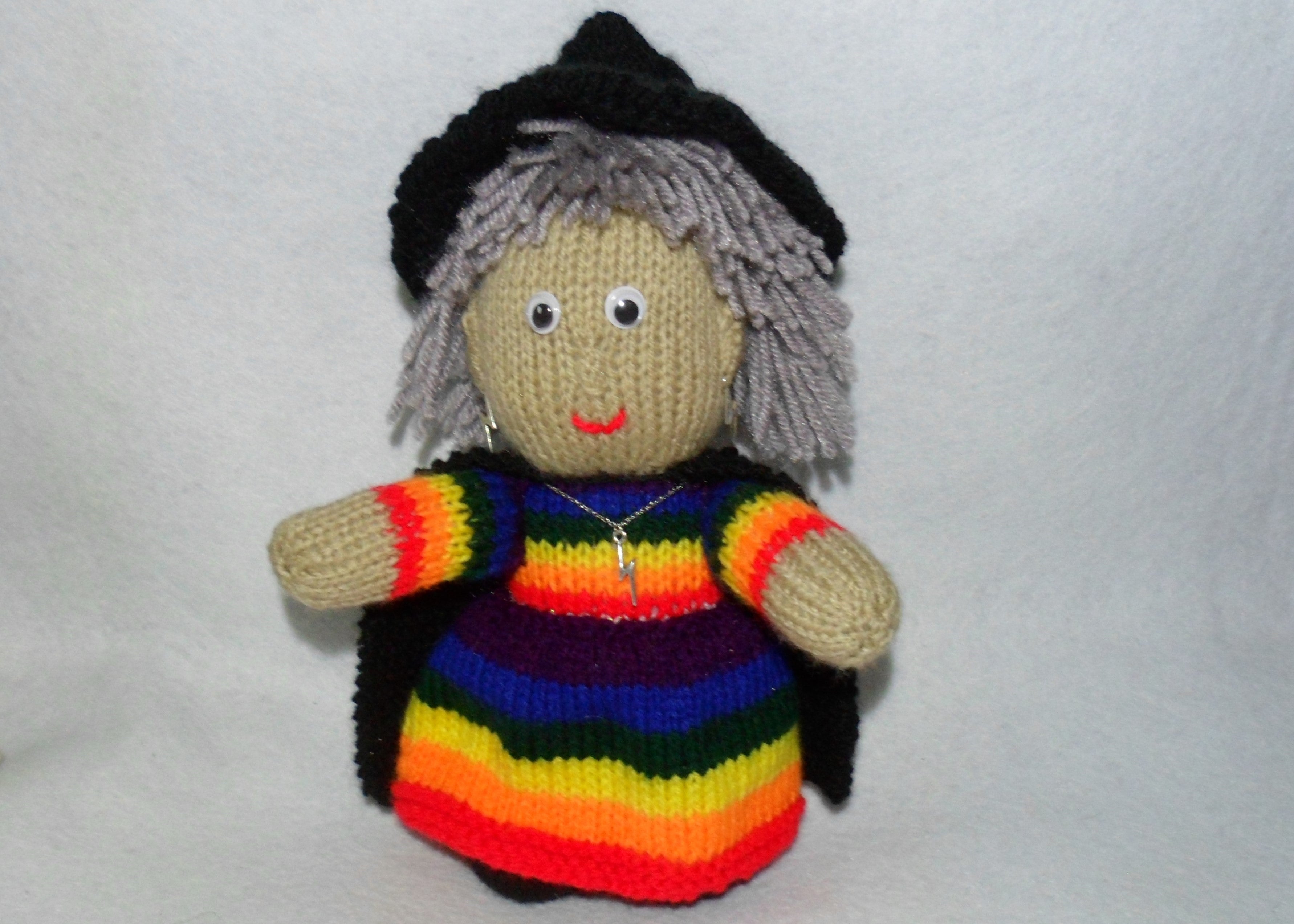 Large Rainbow Witch Mascot - Tully Crafts