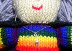 Load image into Gallery viewer, Large Rainbow Witch Mascot - Tully Crafts
