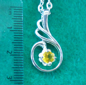 Yellow Flower Gem Necklace - Tully Crafts